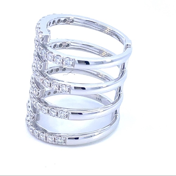 14k White Gold Embrace Ring - Picture 4 of 10